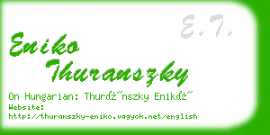 eniko thuranszky business card